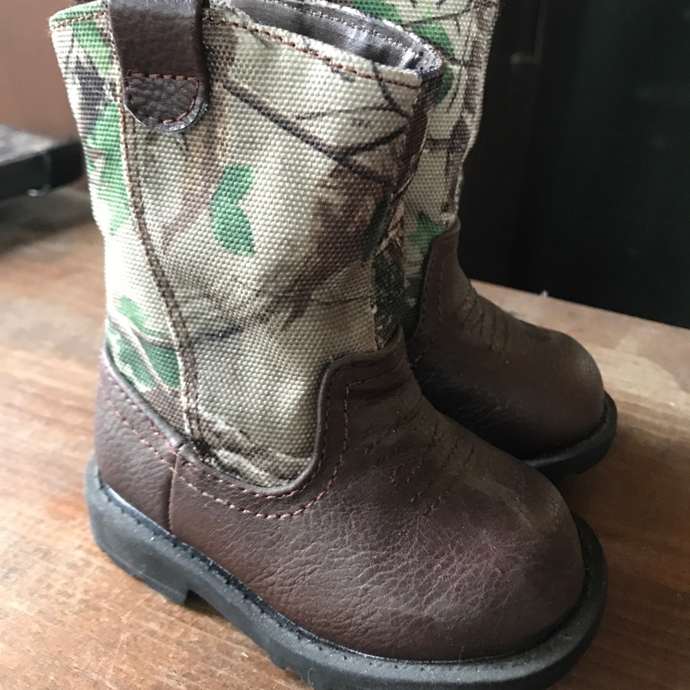 Size 2 Baby Camo cowboy boots